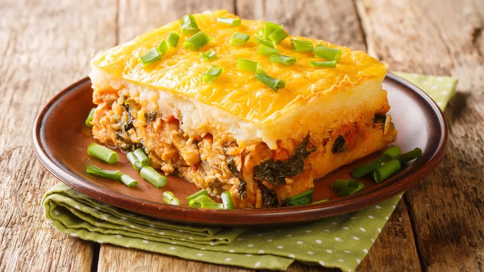 Brazilian Chicken Shepherd’s Pie with Sweet Potatoes